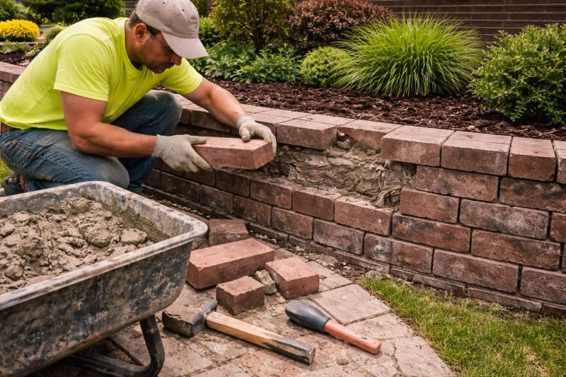Brick Retaining Wall Repair in Punta Gorda, FL