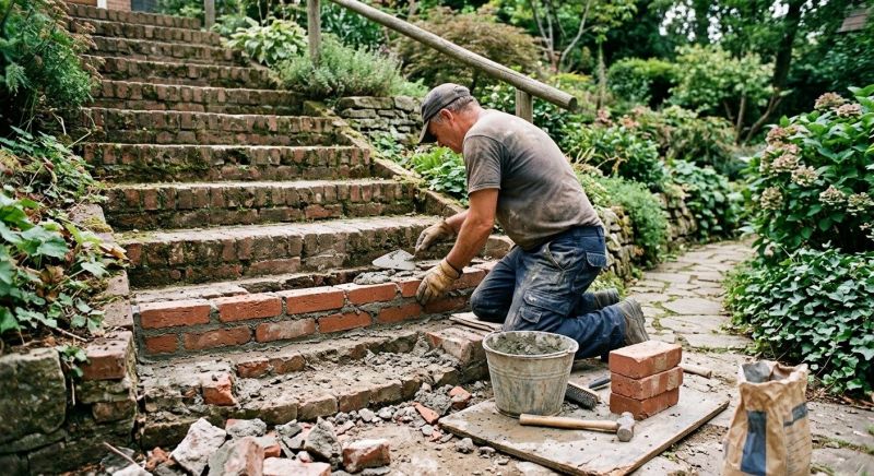Brick Stairs Repair in Englewood, FL