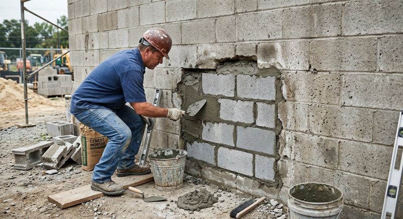 Cinder Block Wall Repair in Bokeelia, FL