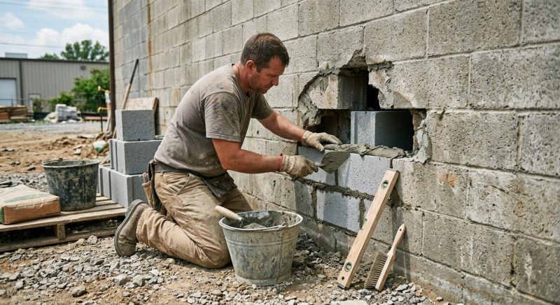 Cinder Block Wall Repair in Punta Gorda, FL