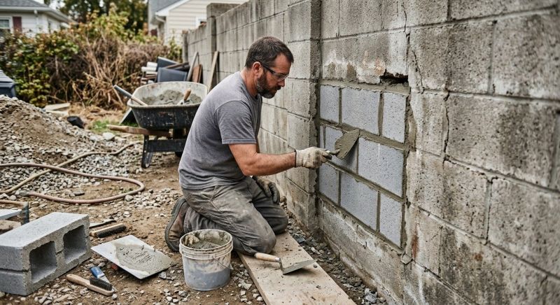 Cinder Block Wall Repair in Rotonda West, FL