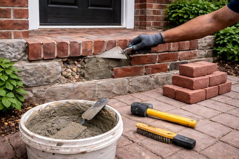 Entryway Brick Repair in Punta Gorda, FL